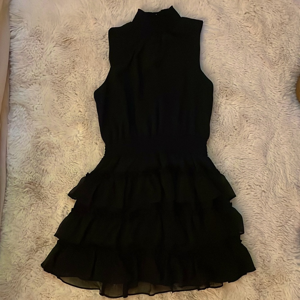 Black Ruffled Dress